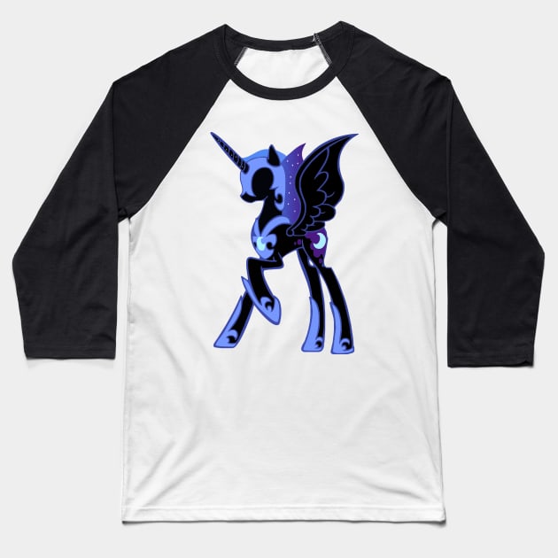 Nightmare Moon - Fear Baseball T-Shirt by TaoOfMaud